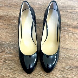 Vintage Barney’s New York Paten Leather Heel